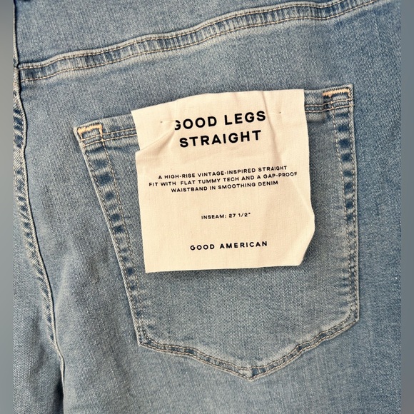 Good American Good Legs Straight Jeans - Picture 2 of 9